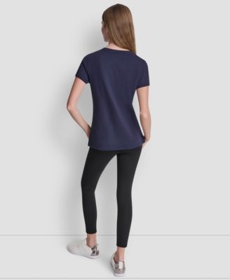 Women's Triple Rhinestone Foil Logo T-Shirt