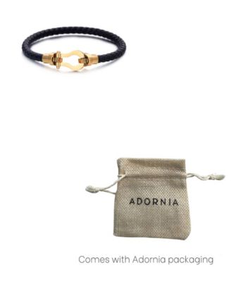 Tarnish Resistant Gold Magnetic Leather Bracelet