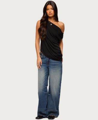 Women's Ofelia Asymmetric Off Shoulder Ruched Top