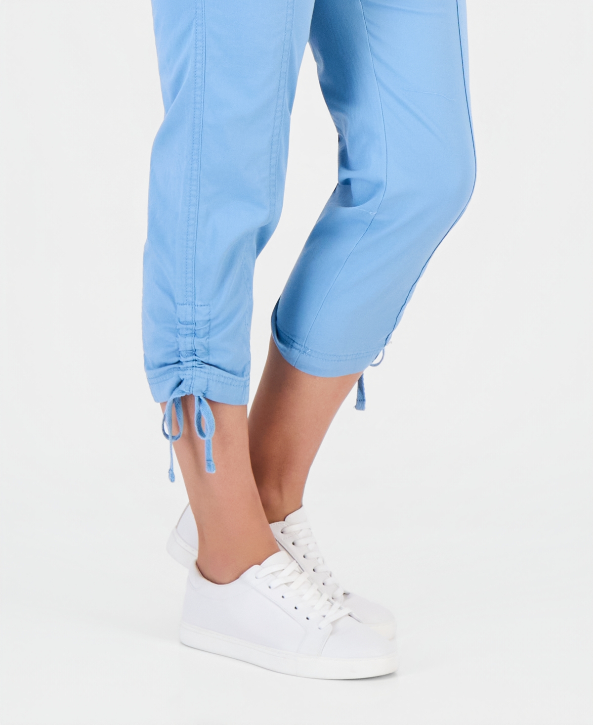 Style & Co Petite Mid-Rise Tie-Hem Capri Pants, Exclusively at Macy's