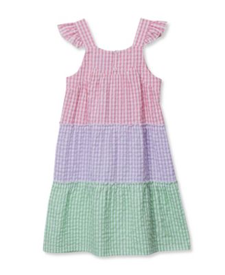 Girls Woven Tiered Dress