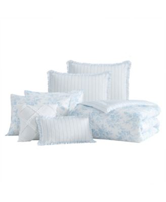 Annalise Floral Reversible 7-Pc. Comforter Set, King