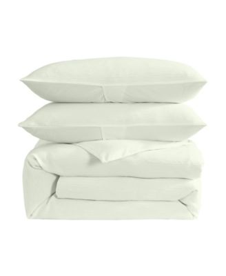Crinkle Woven Gauze 3-Pc. Duvet Cover Set, King