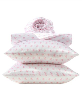 Printed Satin Heart of Mine 3-Pc. Sheet Set, Twin