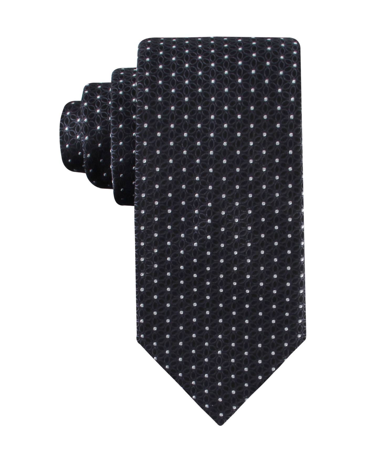 Мужские галстуки Tommy Hilfiger Ashton Floral Tie, цвет: Чёрный — фото 1