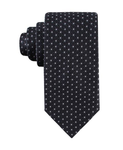 Мужской галстук Tommy Hilfiger Ashton Floral Tie, цвет: Чёрный
