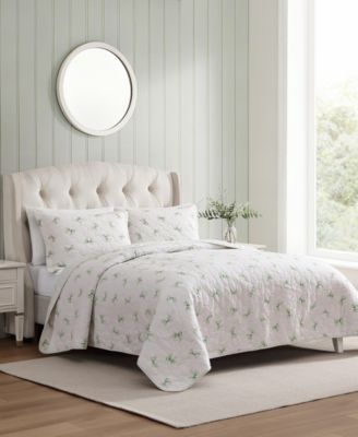 Bouncy Bows Reversible 3-Pc. Quilt Set, King