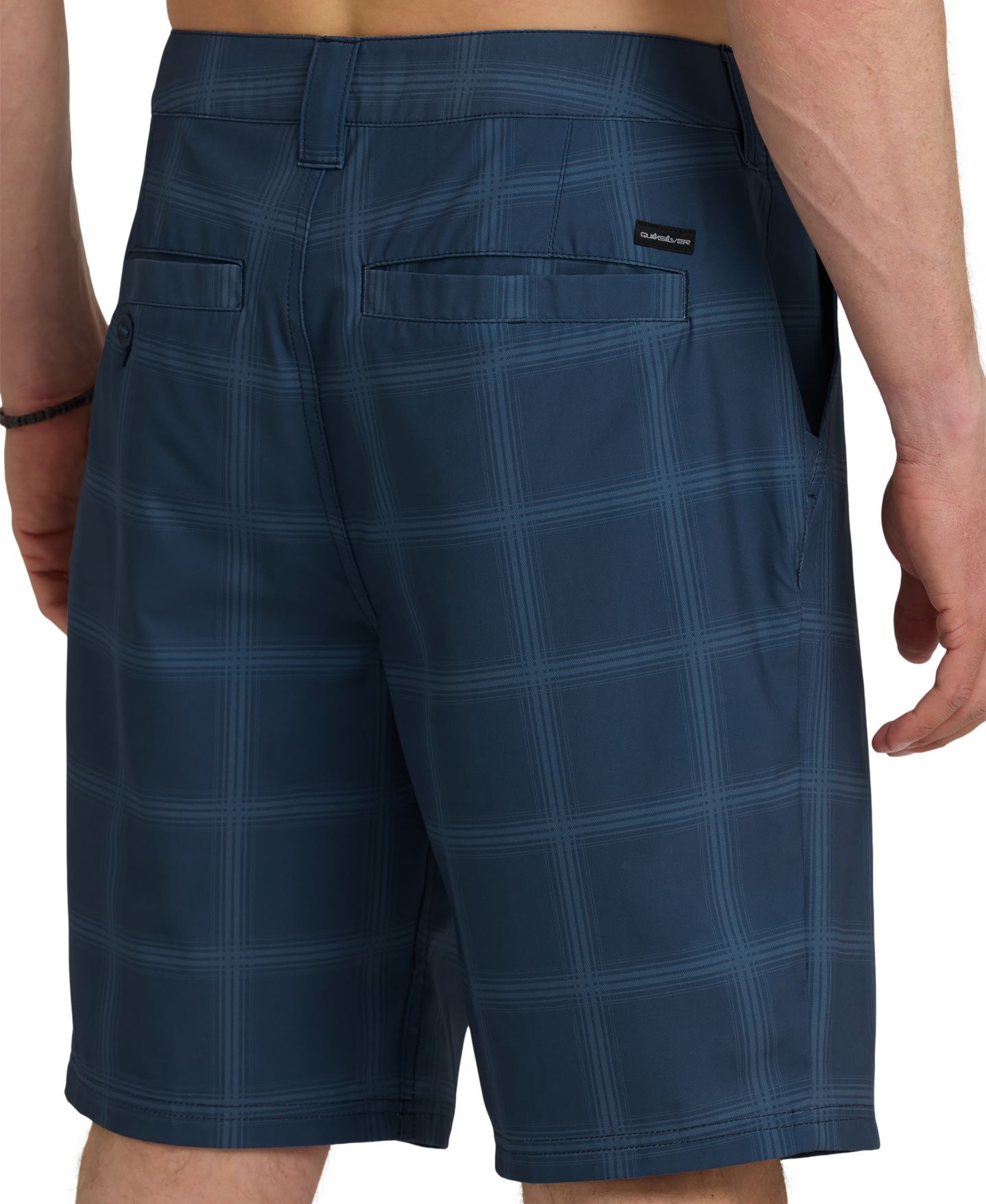Мужские шорты Quiksilver Union Print 20" Amphibian Hybrid, цвет: Тёмный джинсовый — фото 2