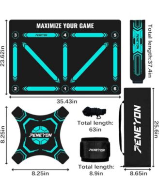 Football Footstep Agility Training Mat - Non-Slip, Silent Equipment for All Ages & Levels to Improve Speed, Strength & Coordination