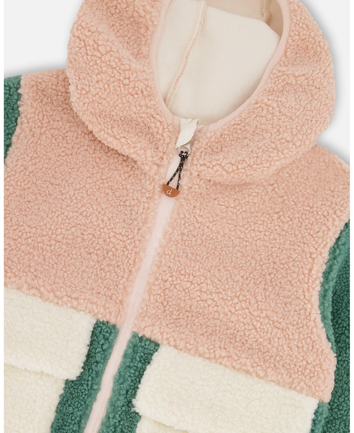 Deux par Baby Girls Sherpa Jacket