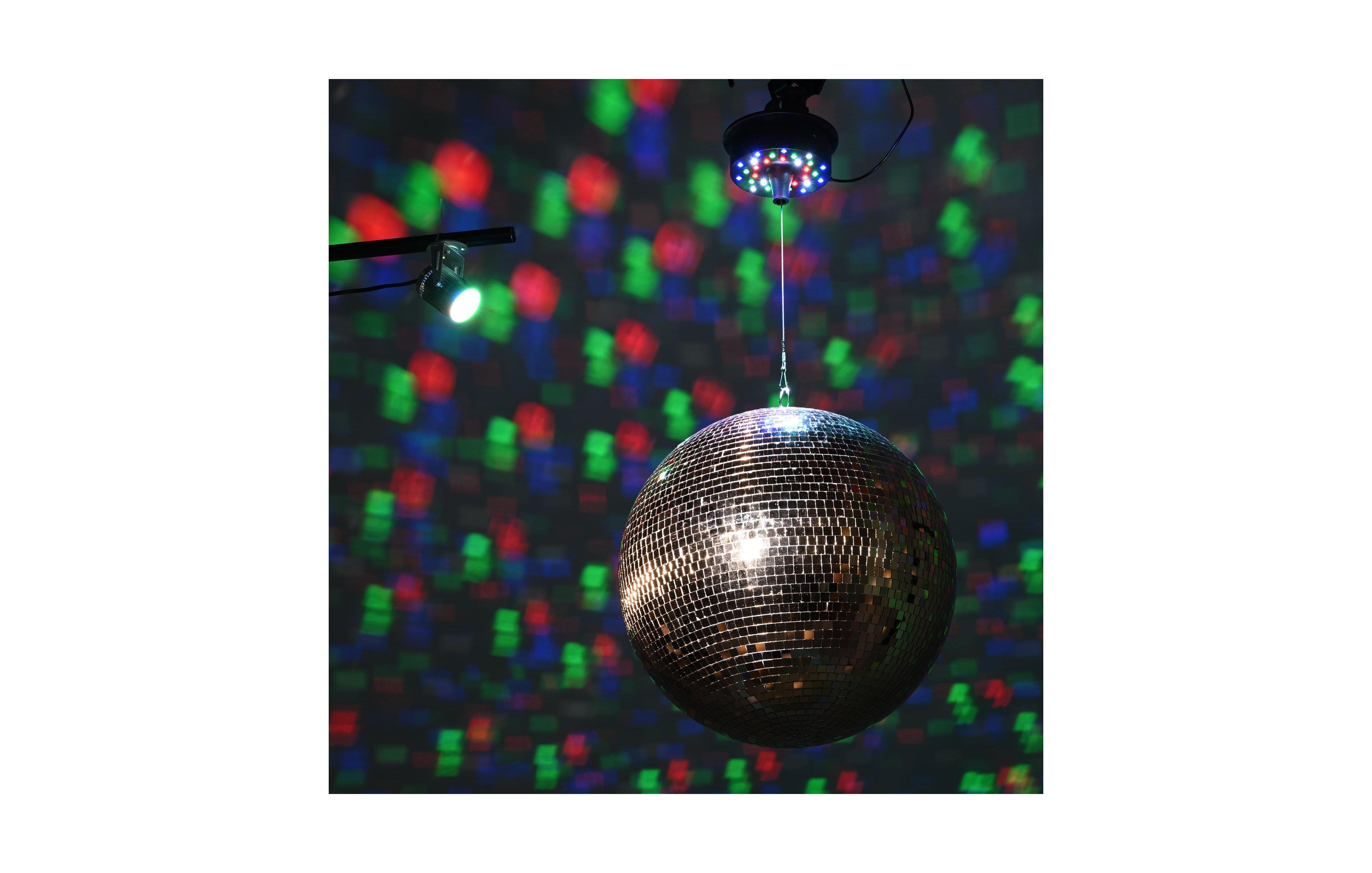 Yescom 16" Disco Mirror Ball Rgb Spotlight Rotating Motor Kit Party Events Club