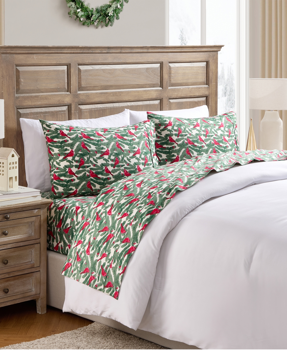 Hallmark Brushed Cotton Flannel -Pc. Sheet Set