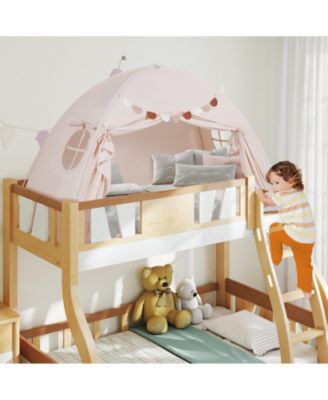 Indoor Bed Canopy Tent for Kids with 2 Windows