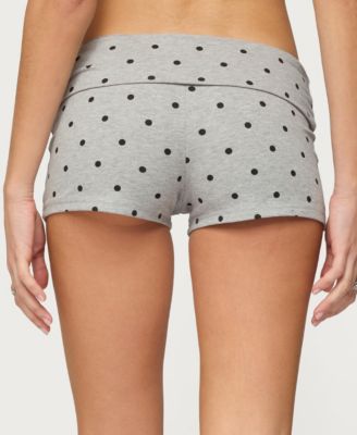 Women's Chelsie Polka Dot Foldover Shorts