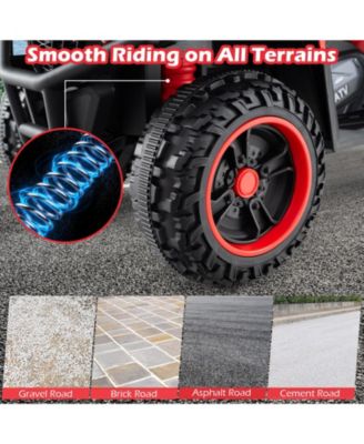 24V Electric Ride On Quad with LED Headlights-Red