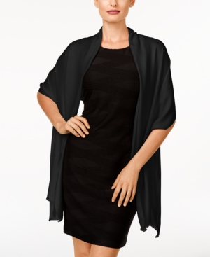 Inc International Concepts Wrap & Scarf In One, Created For Macy's In Black