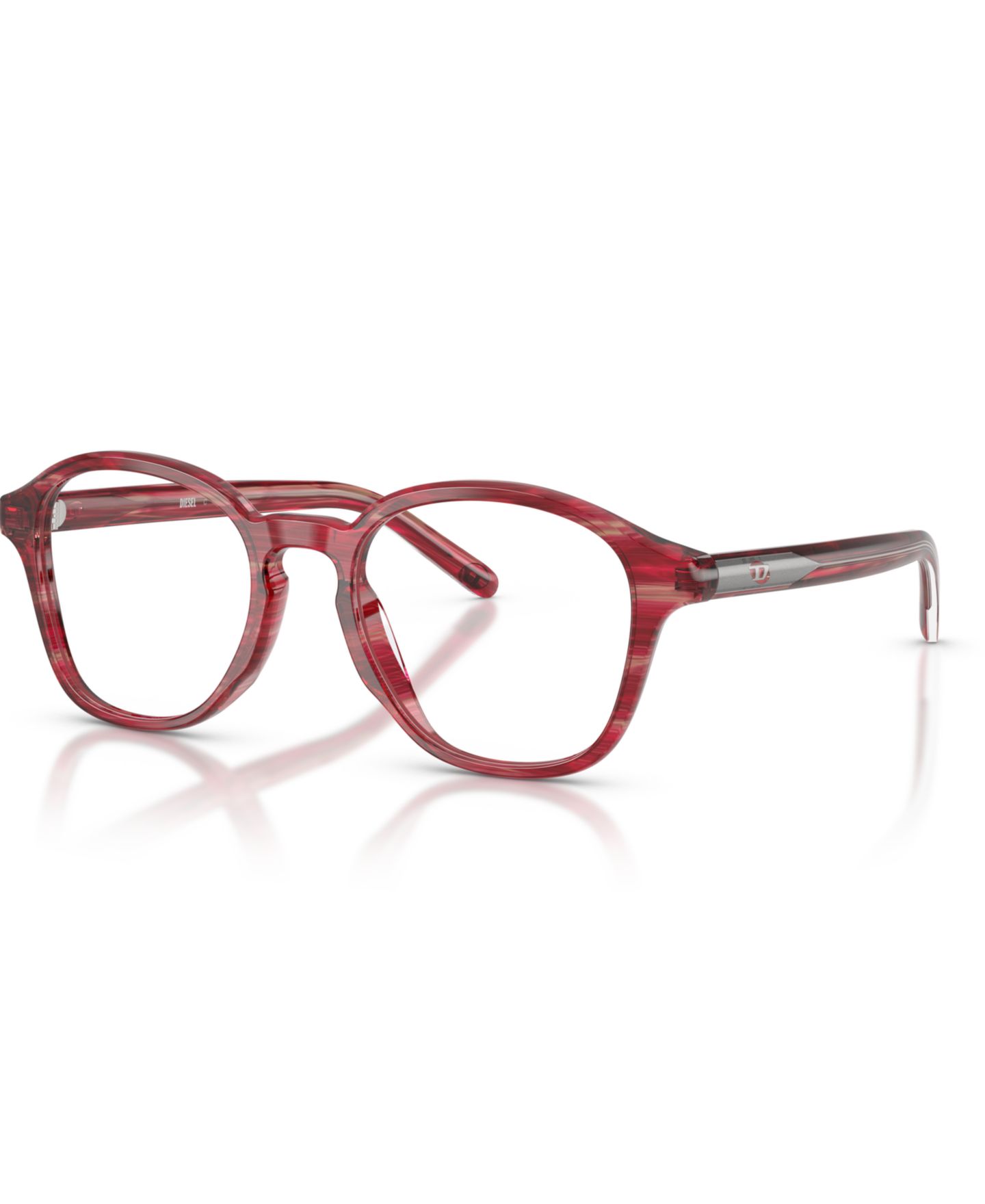 Очки Diesel Unisex Panthos Plastic DL4025U Eyeglasses, цвет: Красный — фото 1