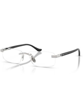 Ferrari Unisex Pillow Eyeglasses, FH3013T - Silver Brushed