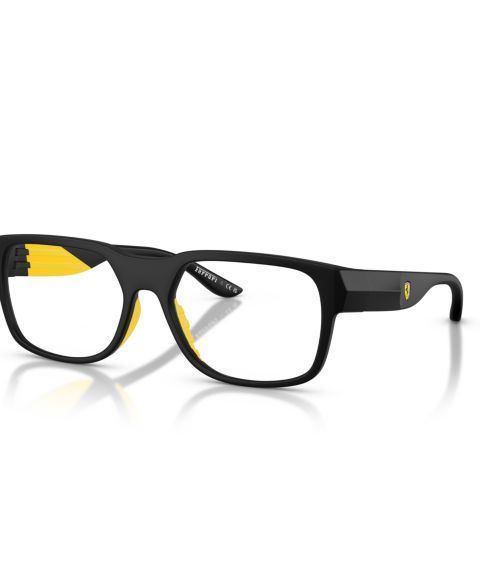 Мужские очки Scuderia Ferrari Man Irregular Plastic FZ8030U Eyeglasses, цвет: Чёрный матовый