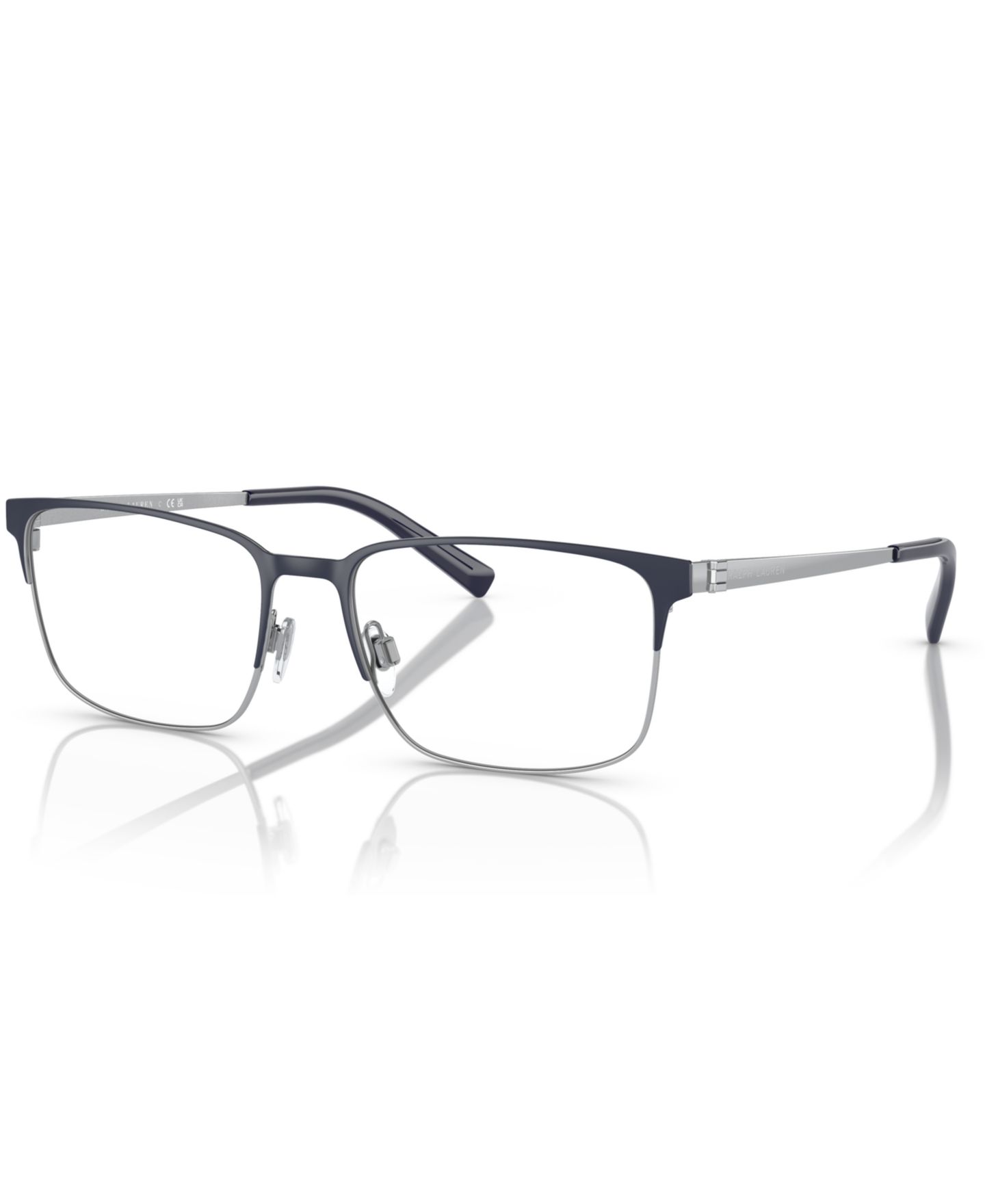 Мужские очки Ralph Lauren Man Rectangle Metal RL5119 Eyeglasses, цвет: Синий / Серебристый — фото 1