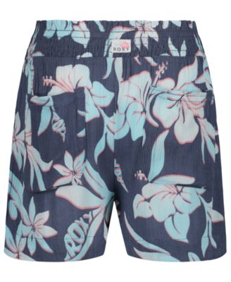 Girls' 7-16 Smocked Elastic Waistband Shorts