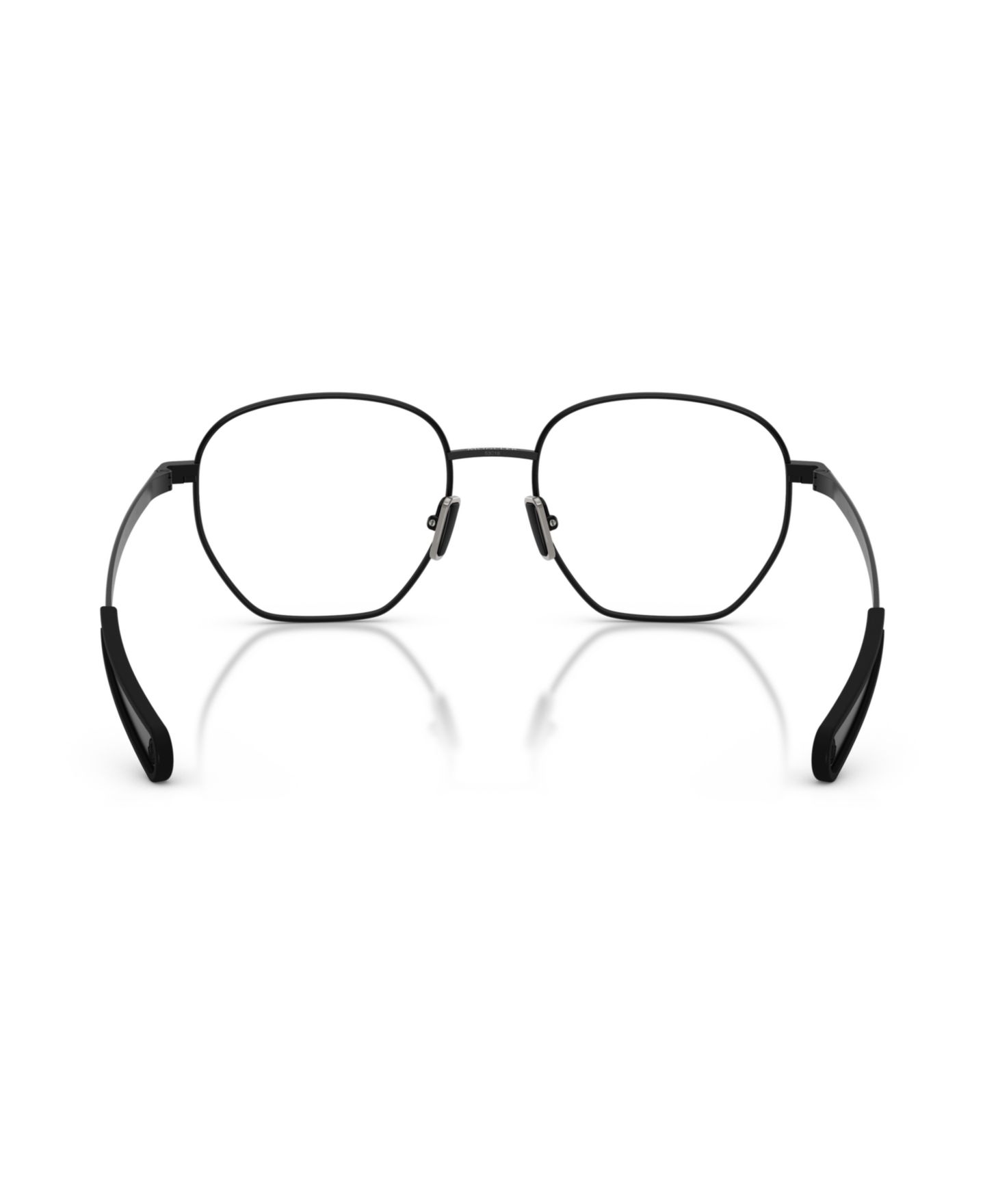 Очки Moncler Unisex Oval Metal ME1015 Eyeglasses, цвет: Матовый чёрный — фото 2