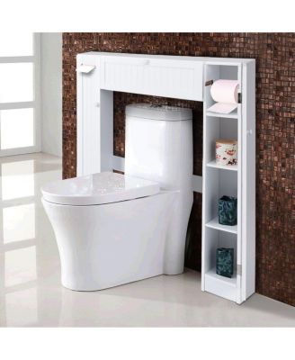 Wooden Over The bath fixture Bathroom Storage Cabinet Organizer