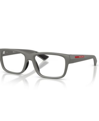 Prada Linea Rossa Men's Pillow Eyeglasses, Ps 02TV - Metal Gray