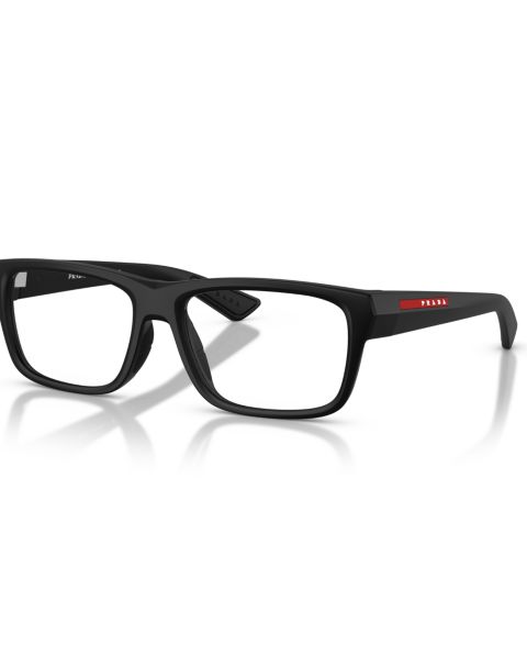 Мужские очки PRADA LINEA ROSSA Man Pillow Plastic PS 02TV Eyeglasses, цвет: Матовый чёрный