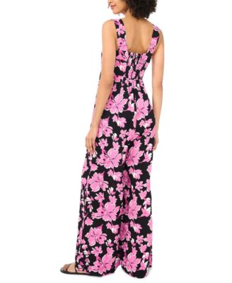 Women's Square Neck Sleeveless Jumpsuit