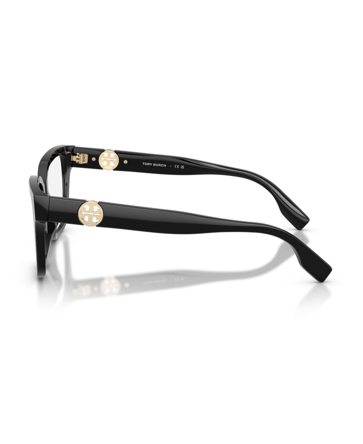 Женские очки Tory Burch Woman Square Plastic TY2168U Eyeglasses, цвет: Чёрный — фото 4