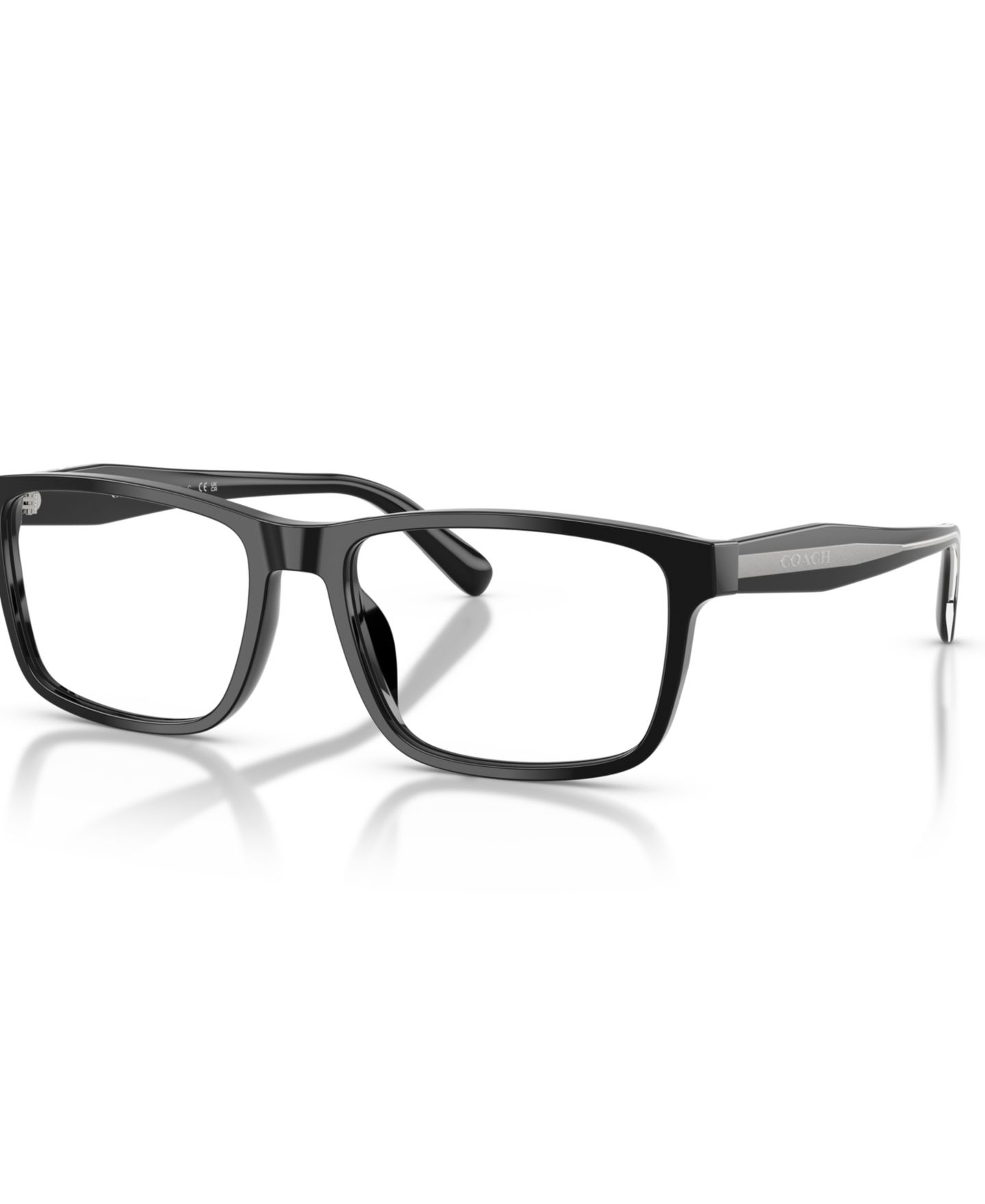 Мужские очки COACH Man Rectangle Plastic HC6292U Eyeglasses, цвет: Чёрный — фото 1