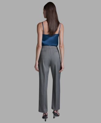 Women's High-Rise Pinstripe Wide-Leg Pants
