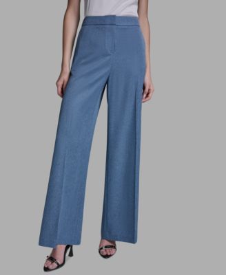 Women's High-Rise Denim Wide-Leg Pants