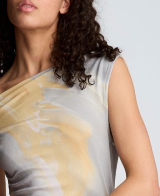 Women's Off-The-Shoulder Ruched Waist Midi Dress