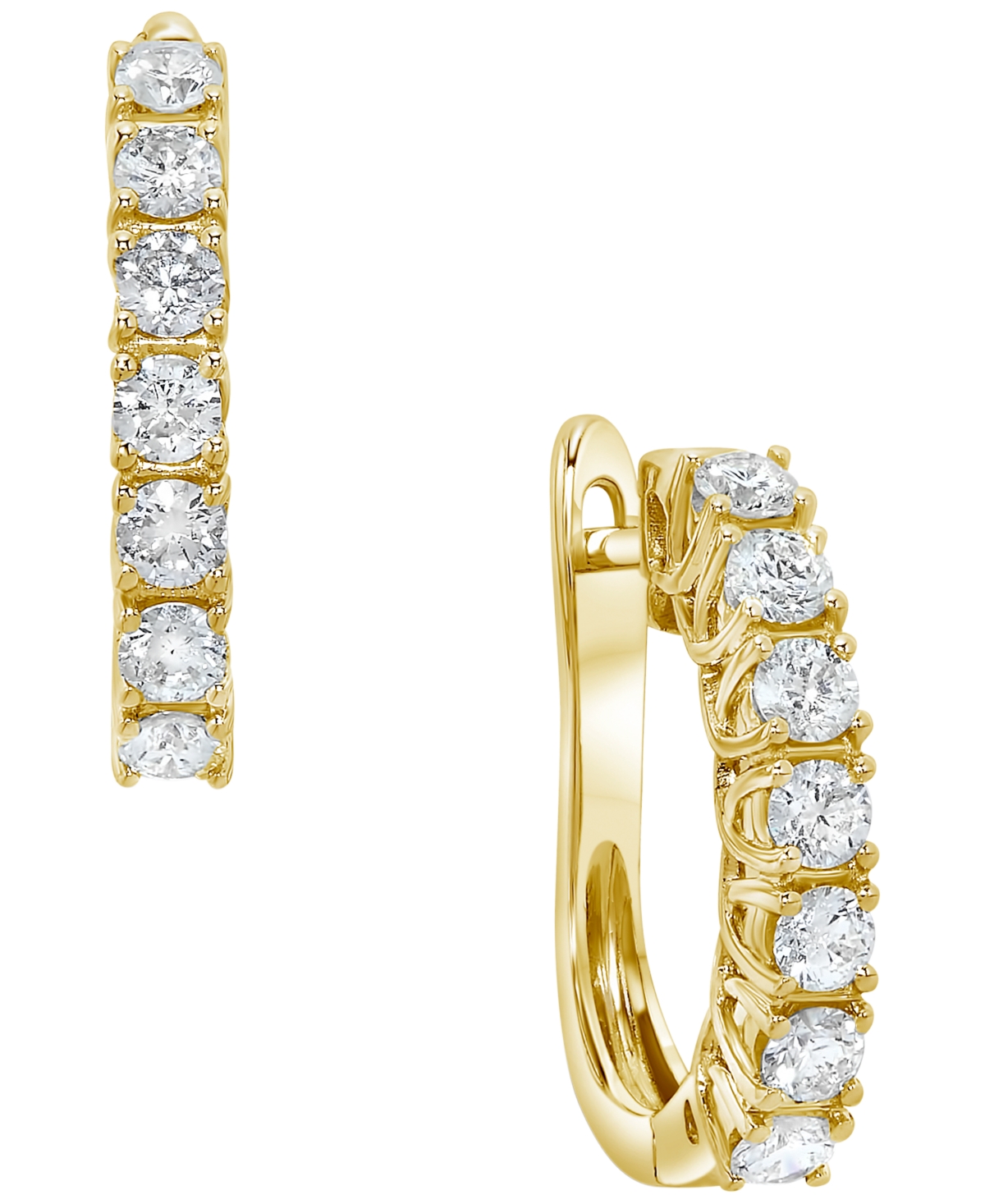 Macy's Diamond (1 ct. t.w.) Earrings in 14k Yellow Gold