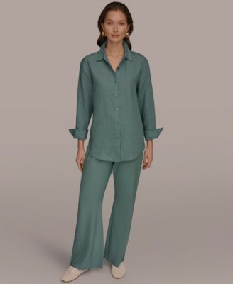 Women's Button-Down Linen Shirt