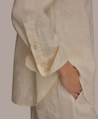 Women's Button-Down Linen Shirt