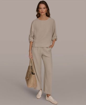 Women's Boat Neck Cotton Blouse