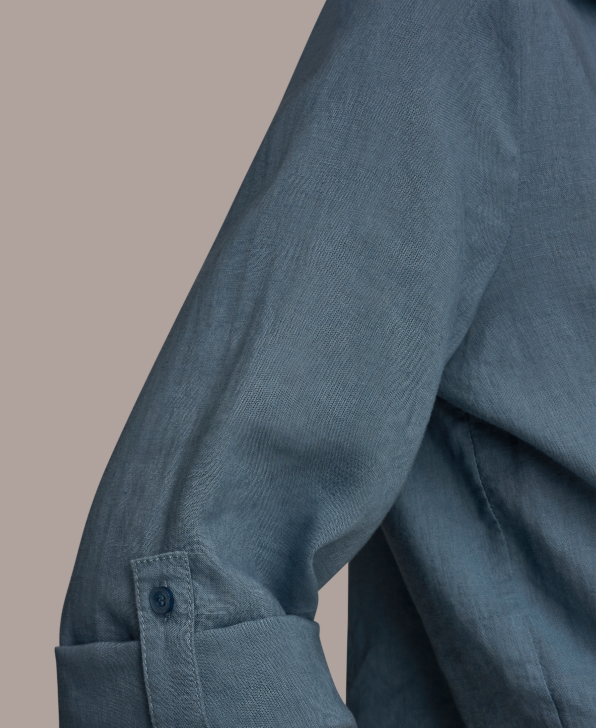 Donna Karan Weekend Women's Roll-Tab Sleeve Tie-Front Blouse