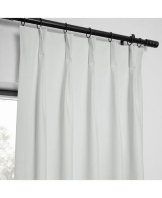 French Pleat Performance Linen Hotel Blackout Curtain