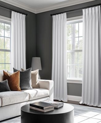 French Pleat Performance Linen Hotel Blackout Curtain