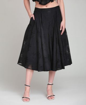 Women's Side Zippered Maxi Skirt