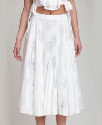 Women's Side Zippered Maxi Skirt