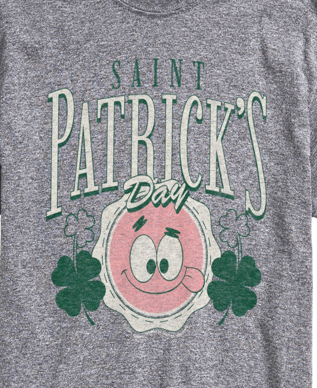 Airwaves Men's SpongeBob Squarepants St. Patrick's Day Short-Sleeve Graphic T-Shirt