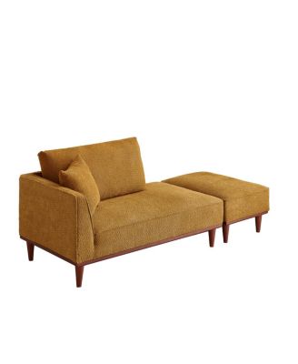 Streamdale Upholstered Chaise Lounge and Stool for Living Room Bedroom