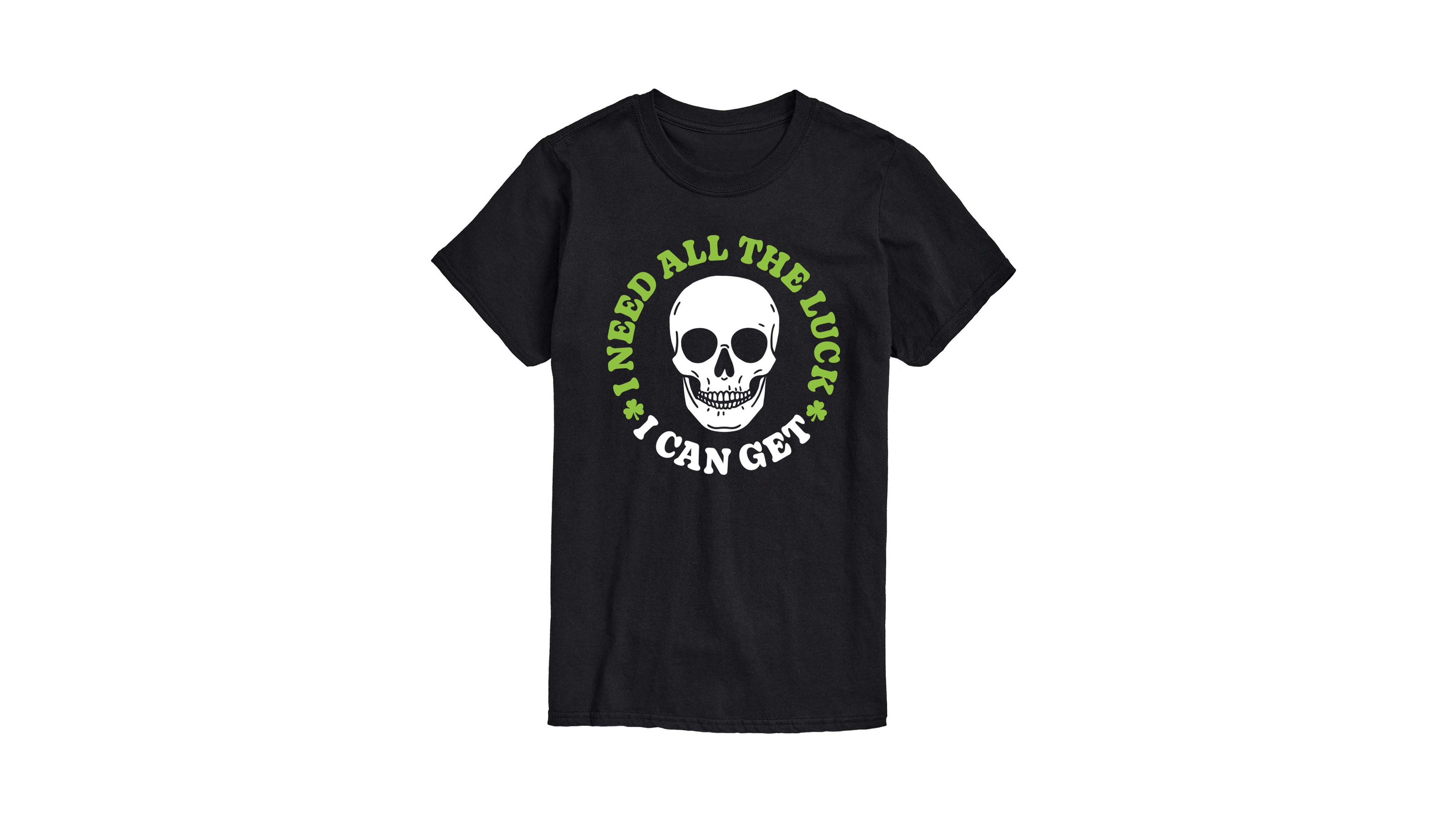 Airwaves Men's Instant Message Need All The Luck Can Get Short-Sleeve Graphic T-Shirt