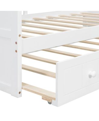  Twin Size Canopy Day Bed with twin size Trundle