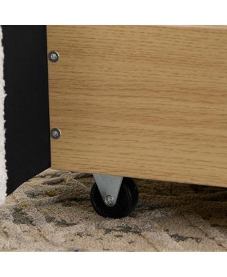 King Size Upholstered Bed Frame - Minimalist Style, Curved Headboard, Drawer Storage