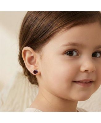 Dainty Sterling Silver 4MM Showpiece Solitaire Stud Earrings